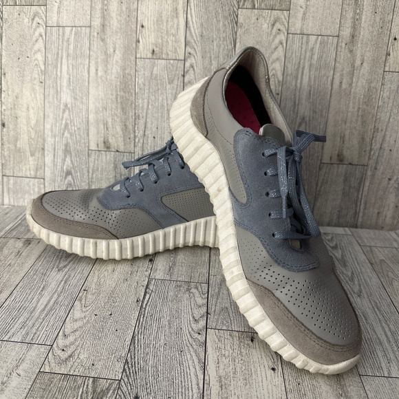 Johnston and murphy women’s gray iradecent lace up fashion sneakers size… - Picture 1 of 7